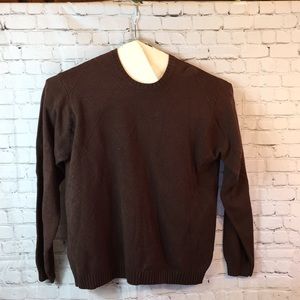 NWT Arrow Brown Diamond Knit Sweater XXL